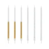 Cerf Dellier 12 bougies bicolores dorées hautes 13 cm