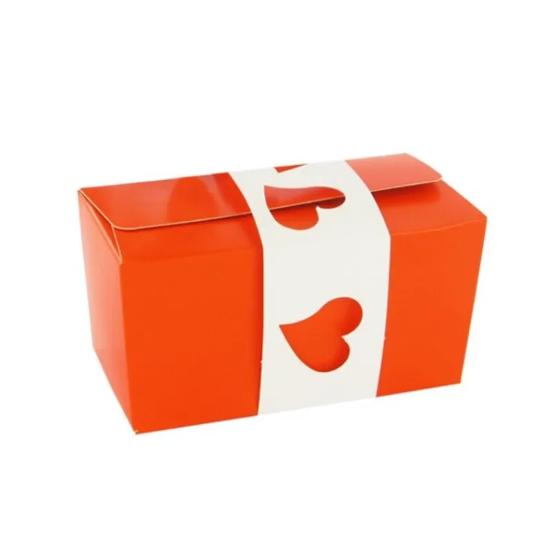Cerf Dellier 5 Kits "Ballotin Orange 250 g + Fourreau Blanc"
