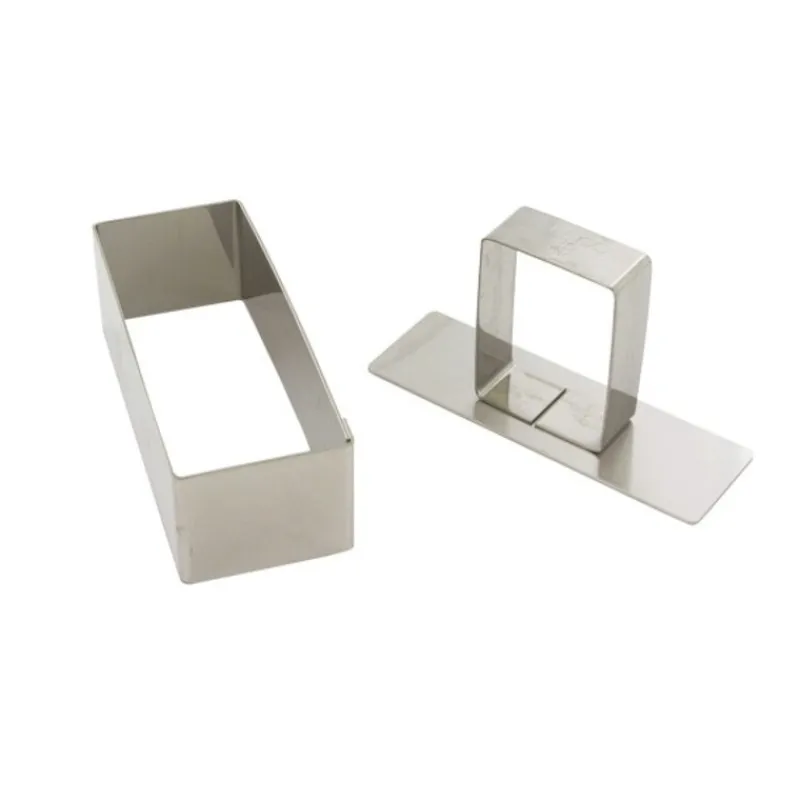 Cerf Dellier 4 rectangles à pâtisserie + poussoir H 3 cm