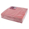 Cerf Dellier 50 Serviettes de table vichy rouge