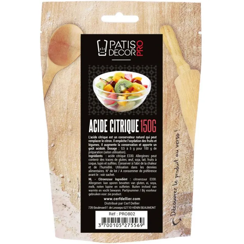 Cerf Dellier Acide Citrique 150 g