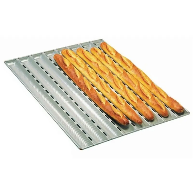 Cerf Dellier Alu-Gaufer plaques à pain 650 x 430 6 baguettes