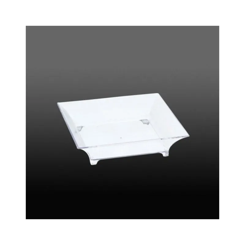 Cerf Dellier Assiette Carrée Cristal Very Verrines (x12)