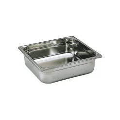 Cerf Dellier Bac gastronorme plein inox - sans anse - GN 2/3 profondeur 10 cm