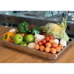 Cerf Dellier Bac gastronorme plein inox - sans anse - GN 1/1 profondeur 15 cm