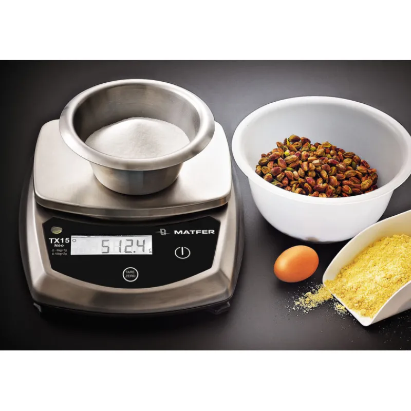 Cerf Dellier Balance digitale inox NEO TX IP65 jusqu'à 15 Kg /1 à 2 g