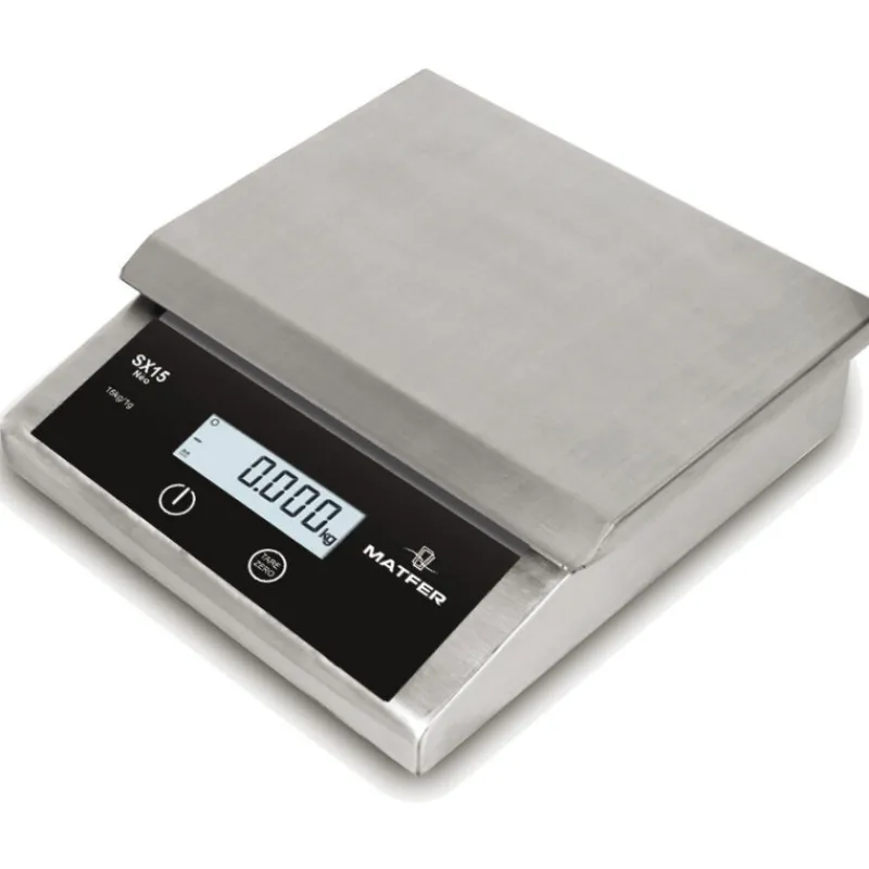 Cerf Dellier Balance digitale inox SX 15 IP65 jusqu'à 15 Kg/1 g