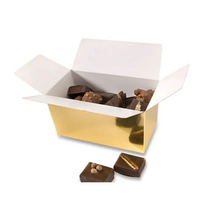 Cerf Dellier Ballotins Or 250g, intérieur blanc (x 50)
