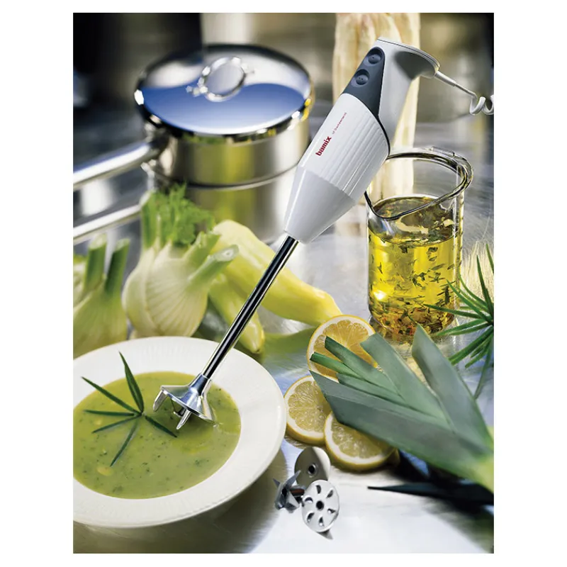 Cerf Dellier Bamix mixeur Gastro 200 blanc tube 18,5 cm
