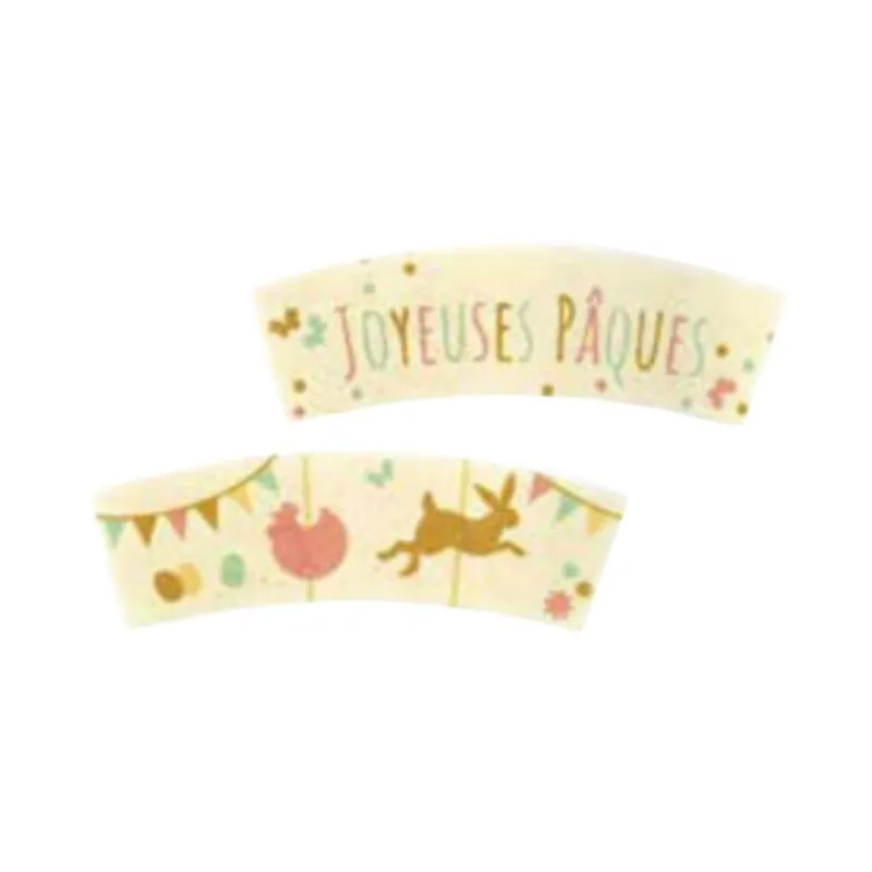 Cerf Dellier Banderoles azyme Joyeuses Pâques assorties (x 24)