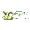 Cerf Dellier Banderoles azyme vertes Joyeuses Pâques (x24)