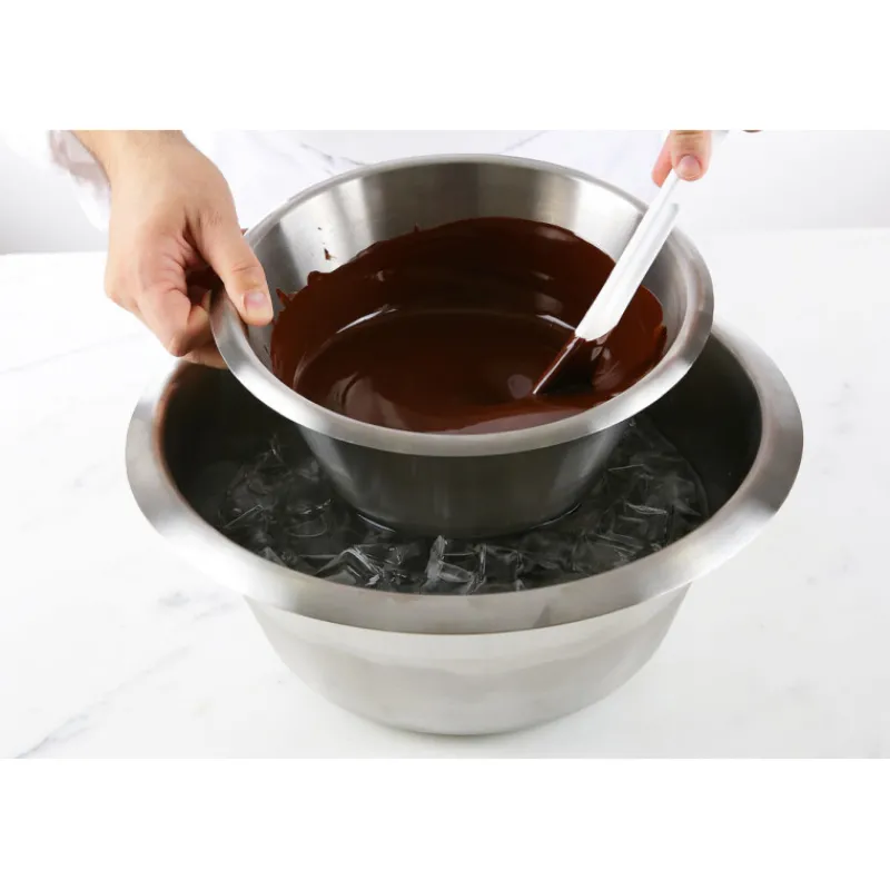 Cerf Dellier Bassine inox fond plat 18 cm