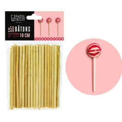 Cerf Dellier Batons de sucettes 10 cm (± 50)