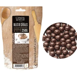 Cerf Dellier Billes céréales croustillantes de Chocolat Noir 250 g