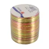 Cerf Dellier Bolduc Raphia Pearl anis / fuchsia / or 50 m
