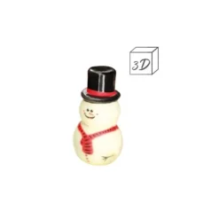 Cerf Dellier Bonhomme de neige en chocolat blanc (x42)