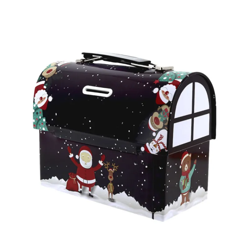 Cerf Dellier Boîte à biscuits de Noël cartable - tirelire