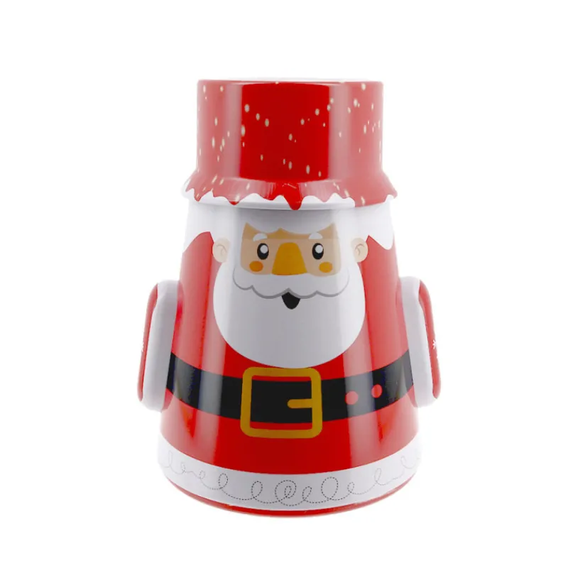 Cerf Dellier Boîte à biscuits de Noël culbuto père Noël