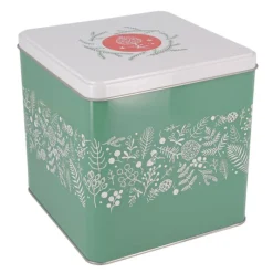 Cerf Dellier Boîte à biscuits de Noël Houx en métal 14,5 cm