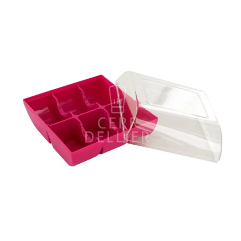 Cerf Dellier Boîte 6 macarons fuchsia