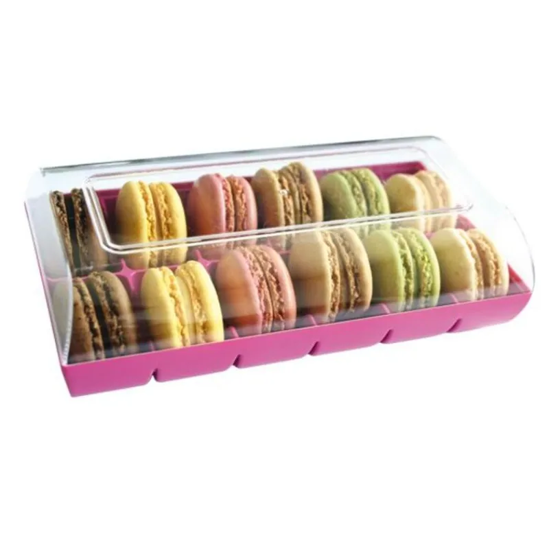 Cerf Dellier Boîte 12 macarons rose fuchsia