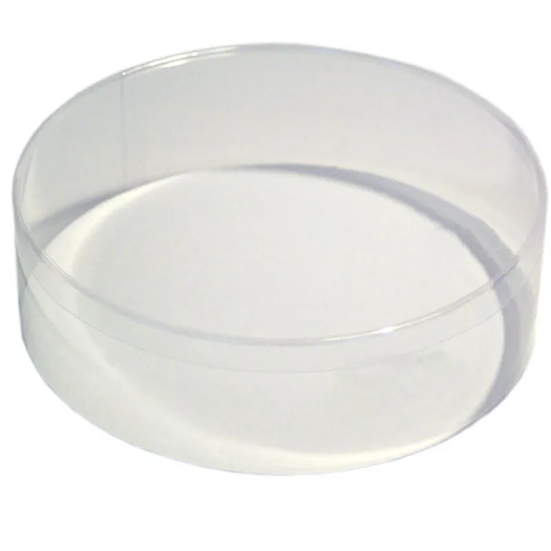 Cerf Dellier Boîte confiseur ronde transparente - hauteur 6 cm