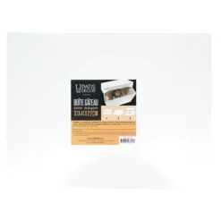 Cerf Dellier Boîte pâtissière blanche 31 x 41 x 22 cm