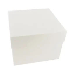 Cerf Dellier Boîte pâtissière blanche 46 x 46 x H 22 cm