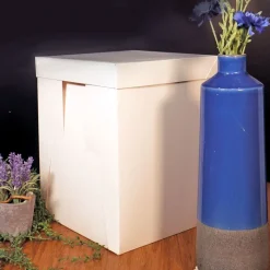 Cerf Dellier Boîte pâtissière blanche spéciale gâteau haut 40 cm