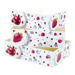 Cerf Dellier Boîtes petits-fours Morgane 16 x 11 cm - Hauteur 5 cm (x 100)