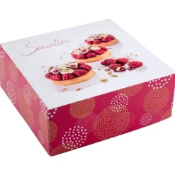 Cerf Dellier Boîtes pâtissières Pauline 29 x 29 cm Hauteur 8 cm (x 50)