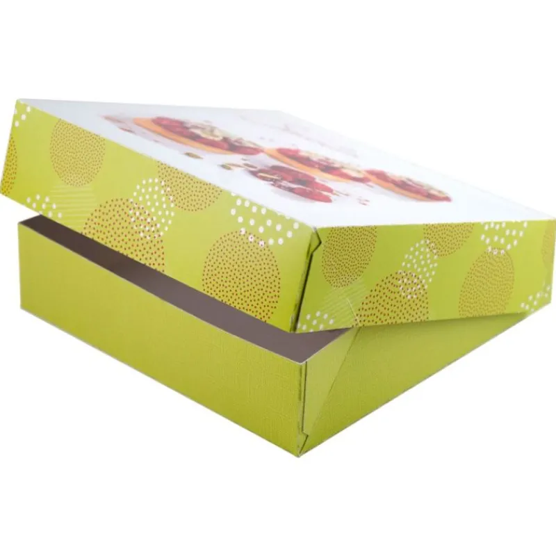 Cerf Dellier Boîtes pâtissières Pauline 20 x 20 cm Hauteur 5 cm (x 50)