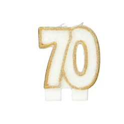 Cerf Dellier Bougie anniversaire 70 ans