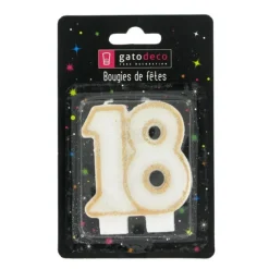 Cerf Dellier Bougie anniversaire 18 ans