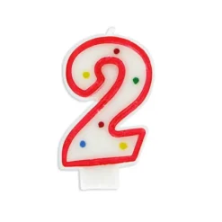 Cerf Dellier Bougie anniversaire chiffre Fiesta 2