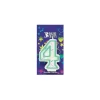 Cerf Dellier Bougie Anniversaire, chiffre 4
