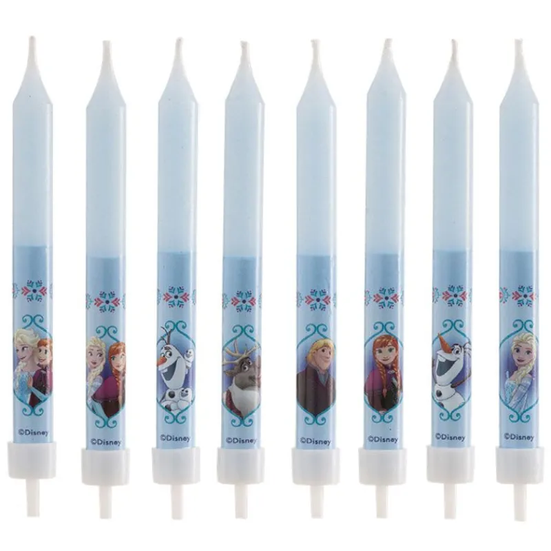 Cerf Dellier Bougie anniversaire La Reine des Neiges (x 8)