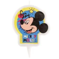 Cerf Dellier Bougie anniversaire Mickey 7,5 cm