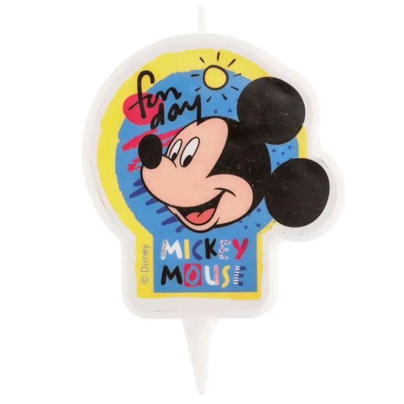 Cerf Dellier Bougie anniversaire Mickey 7,5 cm