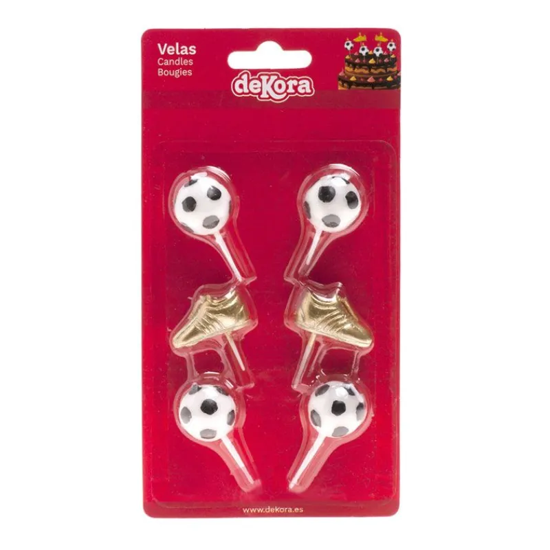 Cerf Dellier Bougies chaussures + ballons de football (x 6)