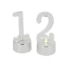 Cerf Dellier Bougies Chiffres 0 à 9 LED Patisdécor (x 10)