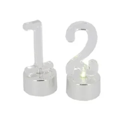 Cerf Dellier Bougies Chiffres 0 à 9 LED Patisdécor (x 10)
