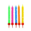Cerf Dellier Bougies multicolores étoiles (x 10)