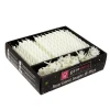 Cerf Dellier Bougies torsadées 8 cm et bobèches blanches (x 70)