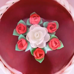 Cerf Dellier Boutons de rose rouge (x15)