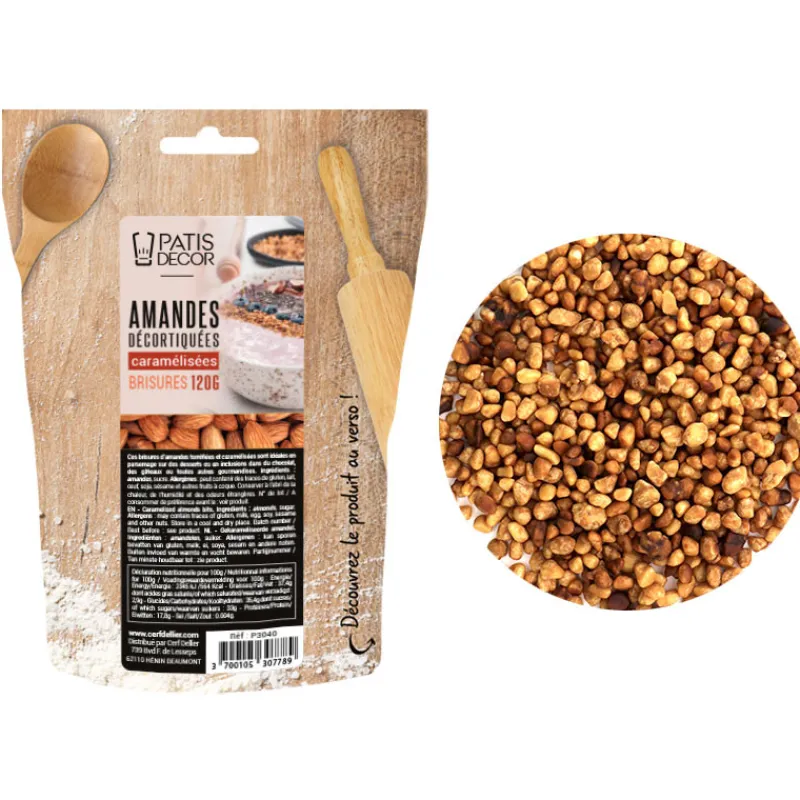 Cerf Dellier Brisures d'amandes caramélisées 120 g