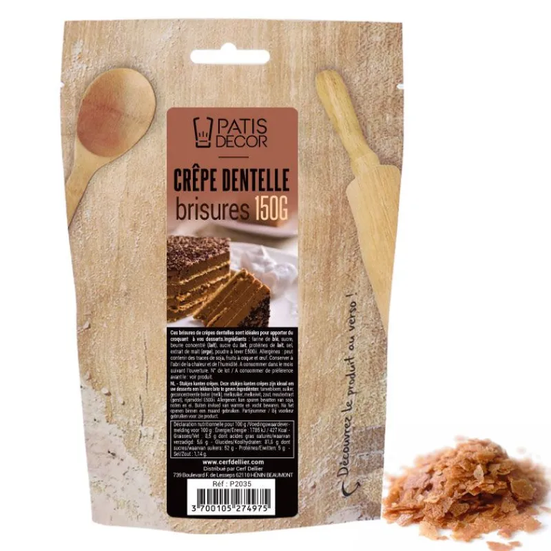 Cerf Dellier Brisures de crêpes dentelle 150 g