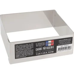 Cerf Dellier Cadre à mousse inox H 4,5 cm 12 x 12 cm