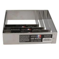 Cerf Dellier Cadre à mousse inox H 4,5 cm 12 x 12 cm