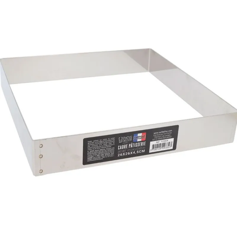 Cerf Dellier Cadre à mousse inox H 4,5 cm 26 x 26 cm